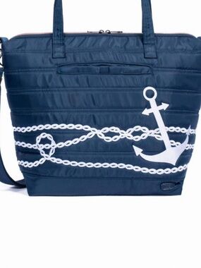 LUG Apollo Nautical Navy Anchor Tote Bag